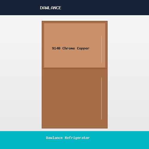 Dawlance Refrigerator 9140 Chrome Copper