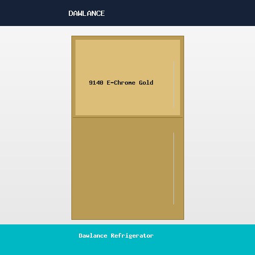 Dawlance Refrigerator 9140 E-Chrome Golden