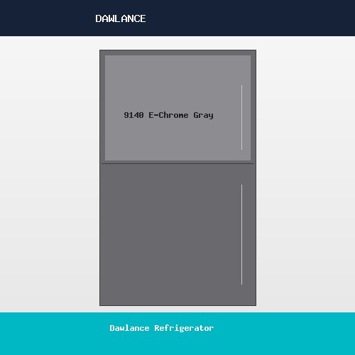 Dawlance Refrigerator 9140 E-Chrome Gray