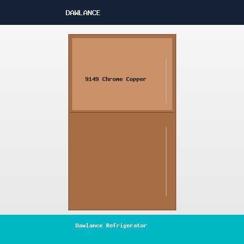 Dawlance Refrigerator 9149 Chrome Copper