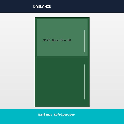 Dawlance Refrigerator 9173 Acce Pro Meadow Green