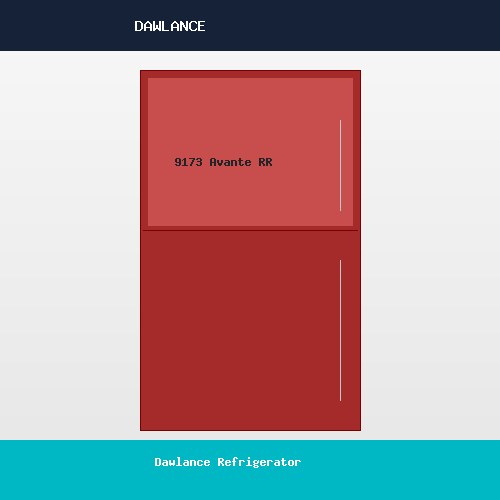 Dawlance Refrigerator 9173 Avante Ruby Red