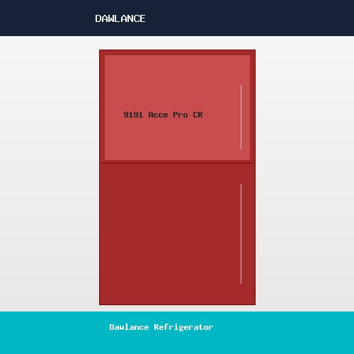 Dawlance Refrigerator 9191 Acce Pro Crimson Red