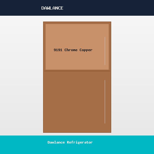 Dawlance Refrigerator 9191 Chrome Copper