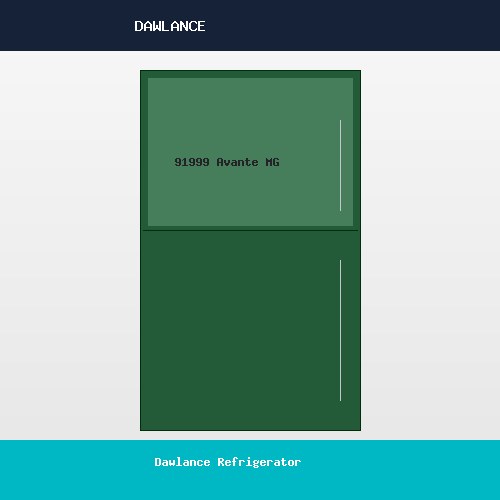 Dawlance Refrigerator 91999 Avante Midnight Green