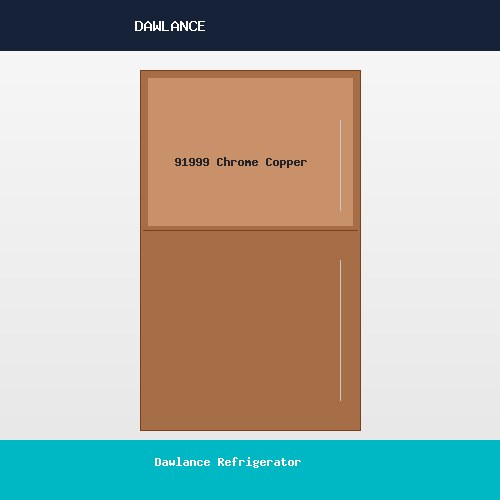 Dawlance Refrigerator 91999 Chrome Copper